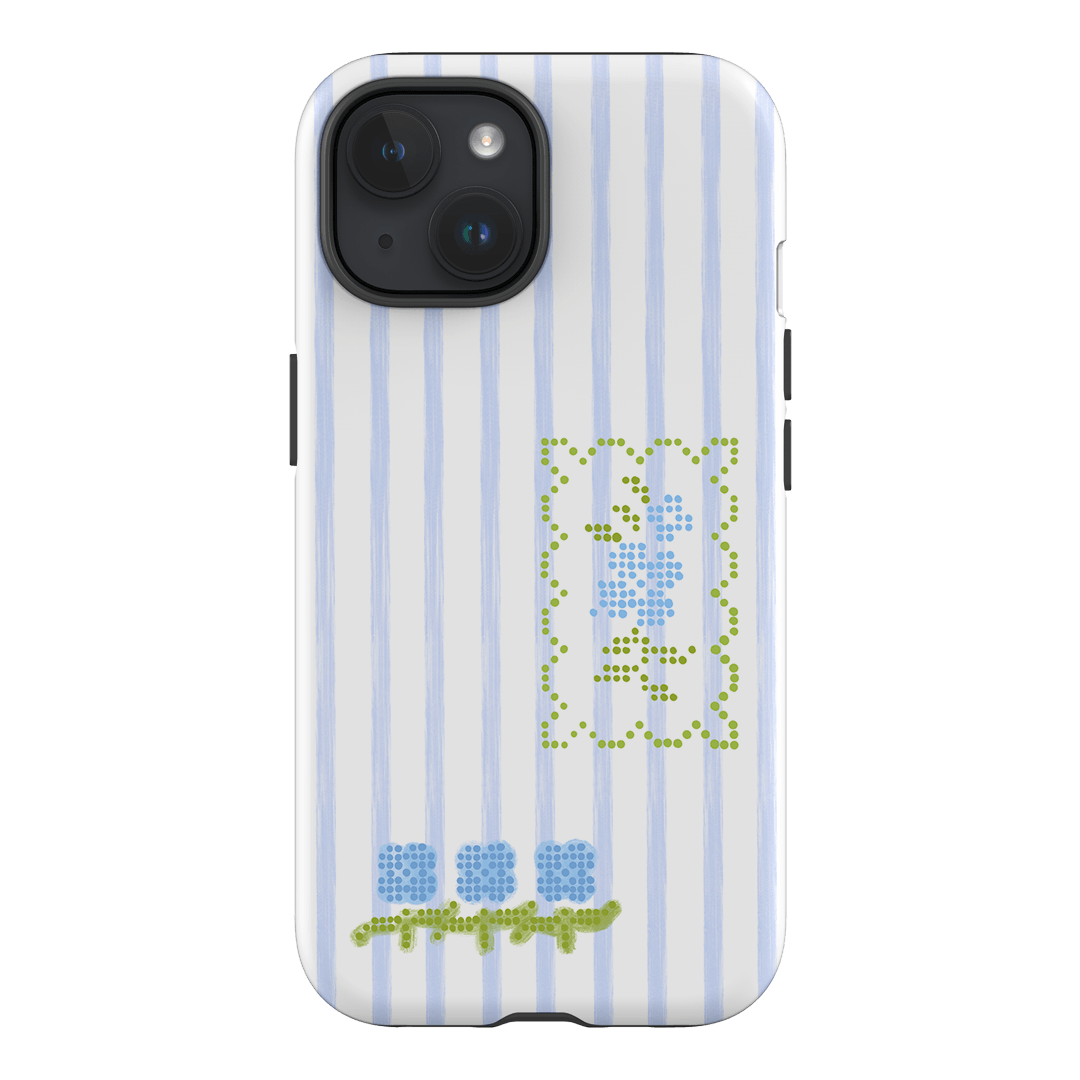Patchwork Blue Printed Phone Cases iPhone 15 / Armoured by Kayla Carr - The Dairy