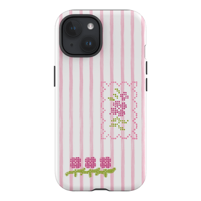Patchwork Pink Printed Phone Cases iPhone 15 / Armoured by Kayla Carr - The Dairy