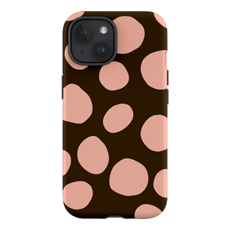 Pebbles Chocolate Pink Printed Phone Cases iPhone 15 / Armoured by Veronica Tucker - The Dairy