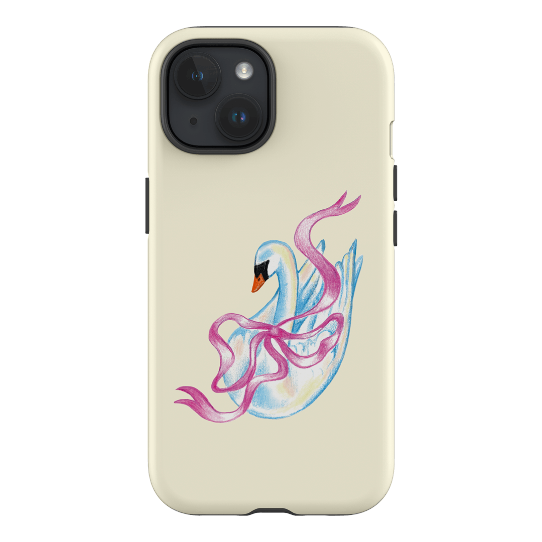 Satin Swan Printed Phone Cases iPhone 15 / Armoured by Femke Studio - The Dairy