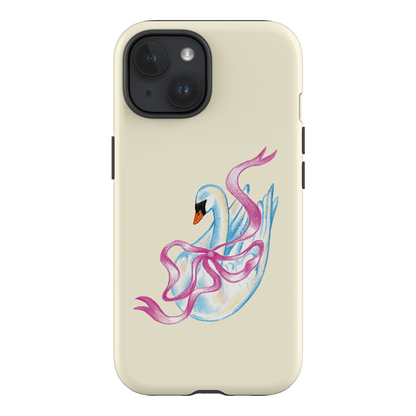 Satin Swan Printed Phone Cases iPhone 15 / Armoured by Femke Studio - The Dairy
