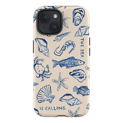 Sea Call Printed Phone Cases iPhone 15 / Armoured by Cass Deller - The Dairy