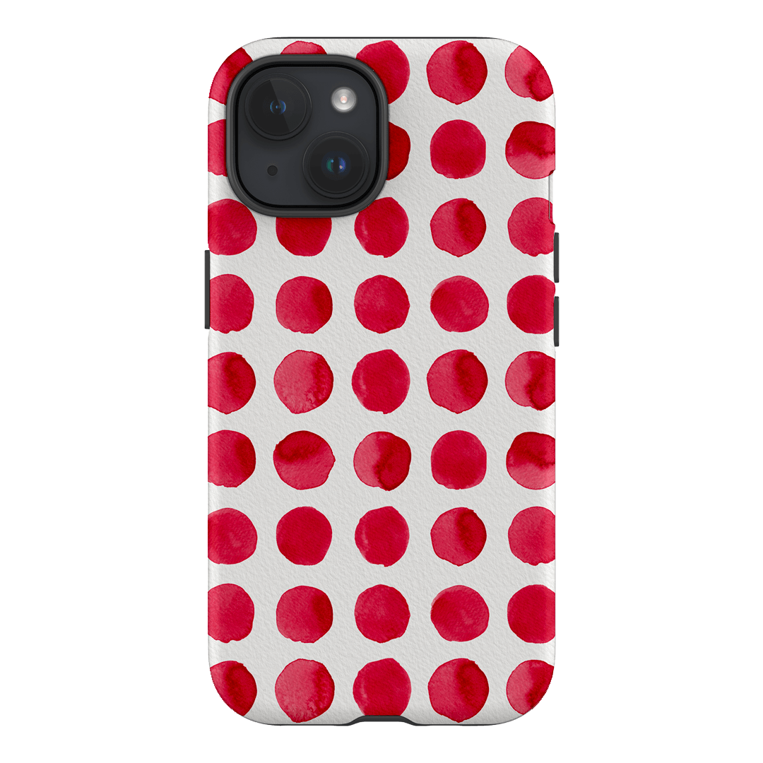 Spots in Red Printed Phone Cases by The Dairy - The Dairy