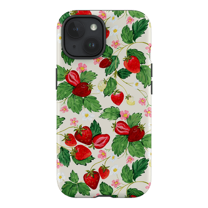 Strawberry Patch Printed Phone Cases iPhone 15 / Armoured by Ellie Mae - The Dairy
