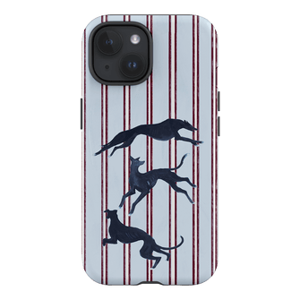 Stripey Hounds Printed Phone Cases iPhone 15 / Armoured by Lisa Hu - The Dairy