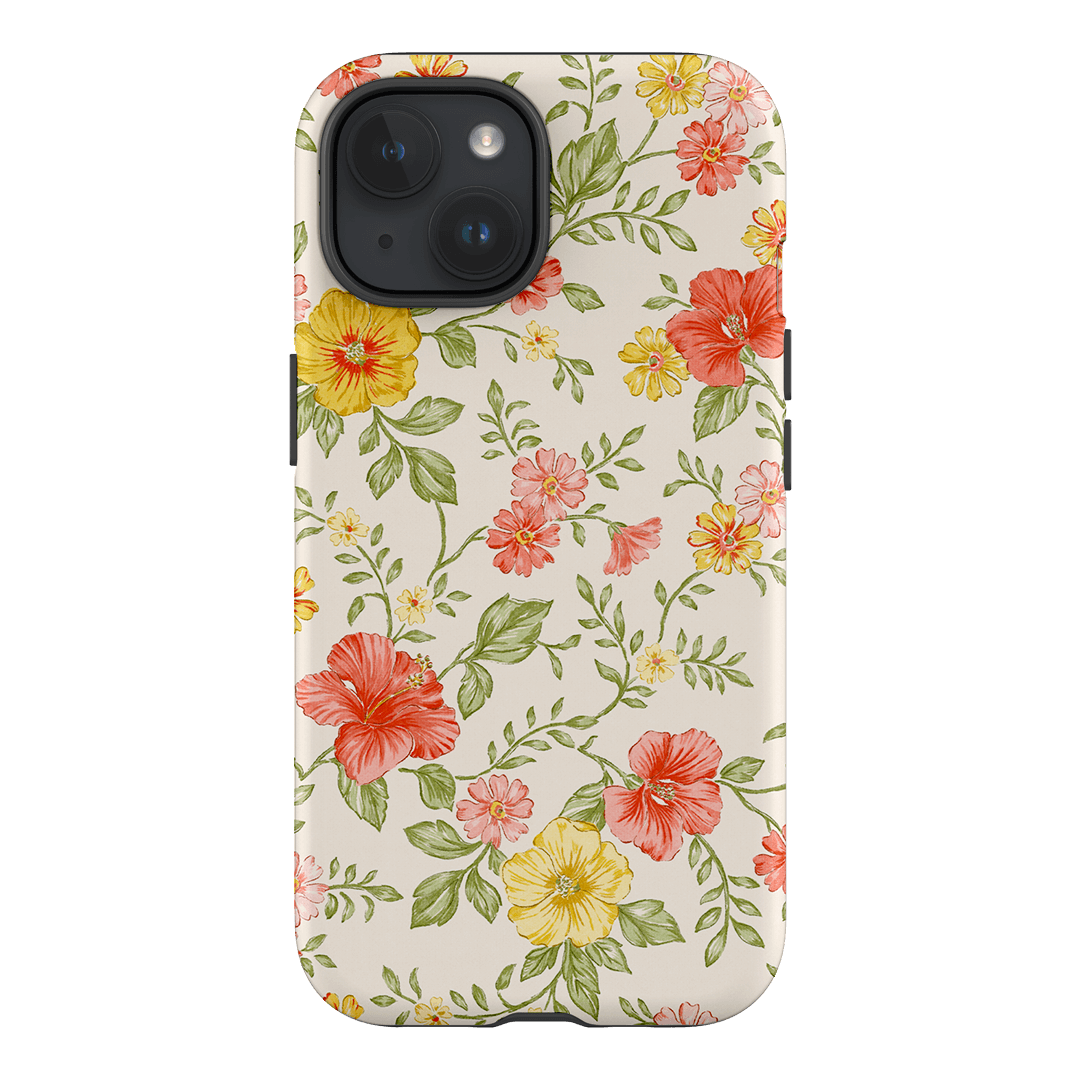 Hibiscus Printed Phone Cases iPhone 15 / Armoured by Oak Meadow - The Dairy