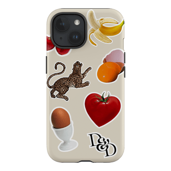Sunday Stickers Cream Printed Phone Cases iPhone 15 / Armoured by Desmond & Dempsey - The Dairy