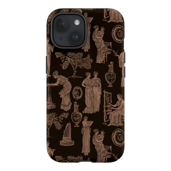 Symposium Burnt Umber Printed Phone Cases iPhone 15 / Armoured by Veronica Tucker - The Dairy