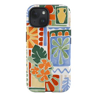 Tropicana Tile Printed Phone Cases iPhone 15 / Armoured by Charlie Taylor - The Dairy