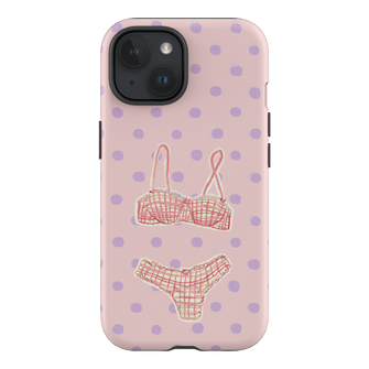 Vintage Gingham Printed Phone Cases iPhone 15 / Armoured by Kayla Carr - The Dairy