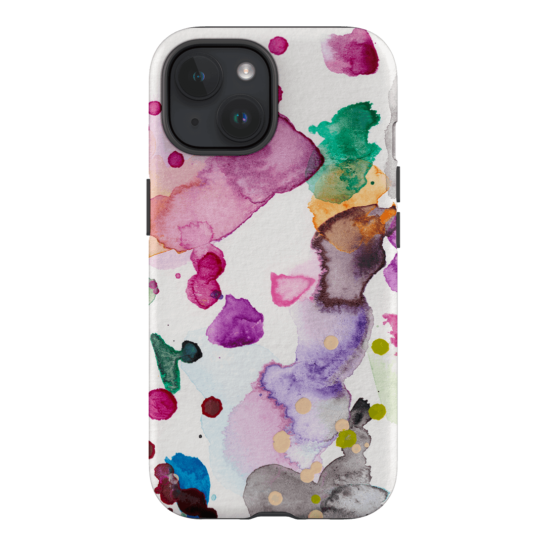 Watercolour Palette Printed Phone Cases iPhone 15 / Armoured by The Dairy - The Dairy