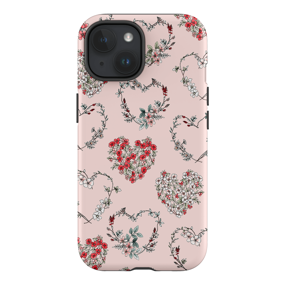 Wild Heart Wreath Printed Phone Cases iPhone 15 / Armoured by Typoflora - The Dairy