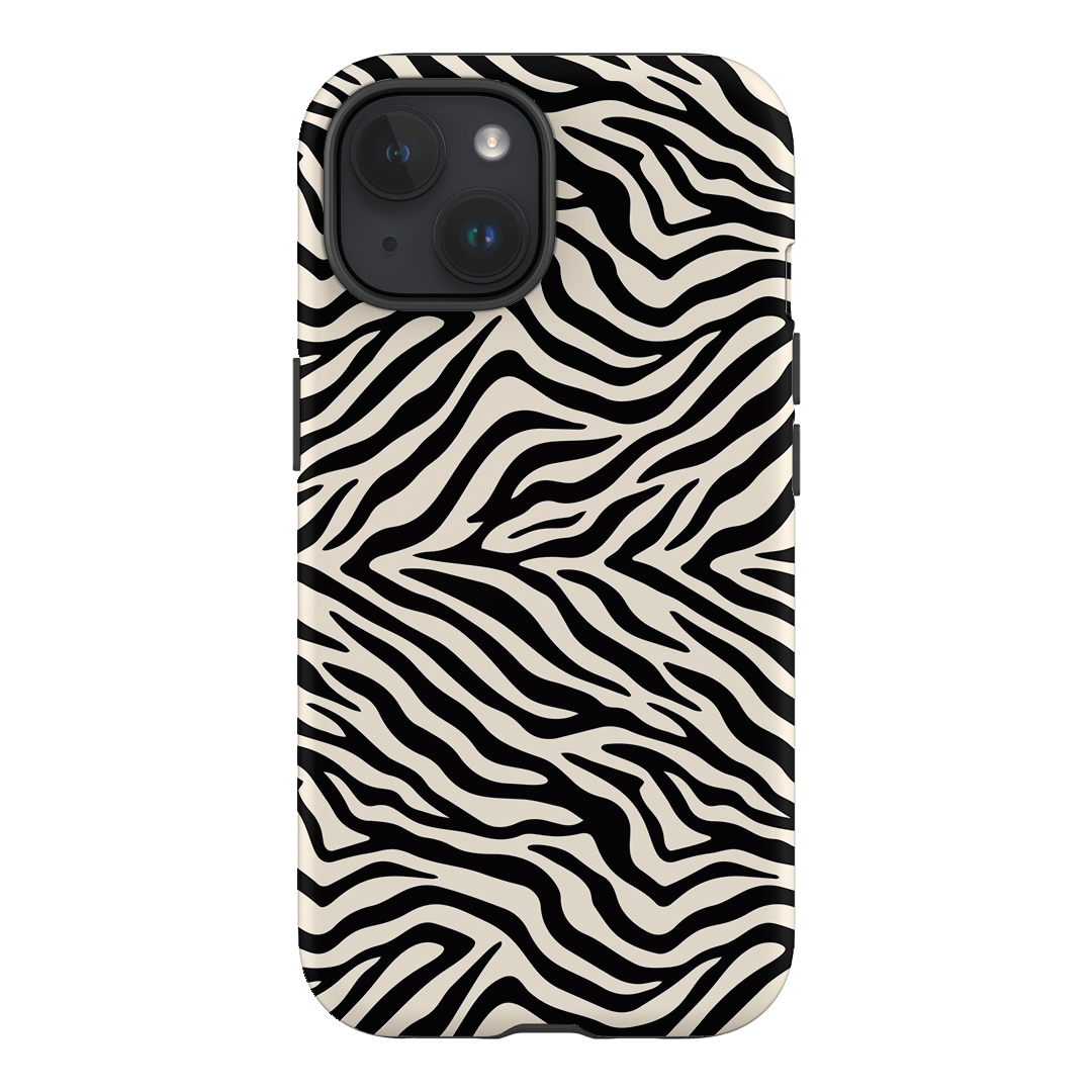 Zebra Ink Printed Phone Cases iPhone 15 / Armoured by The Dairy - The Dairy