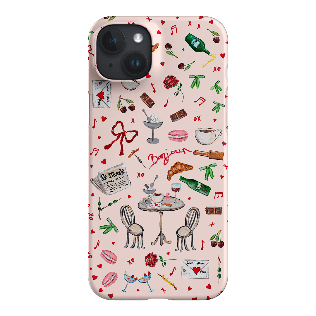 Bonjour Printed Phone Cases iPhone 15 Plus / Snap by BG. Studio - The Dairy