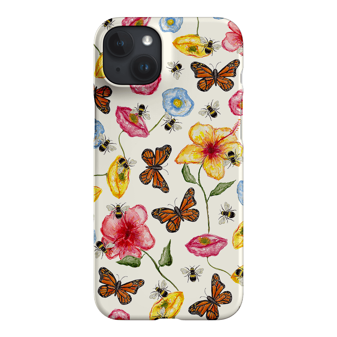 Butterflies & Bees Printed Phone Cases iPhone 15 Plus / Snap by BG. Studio - The Dairy