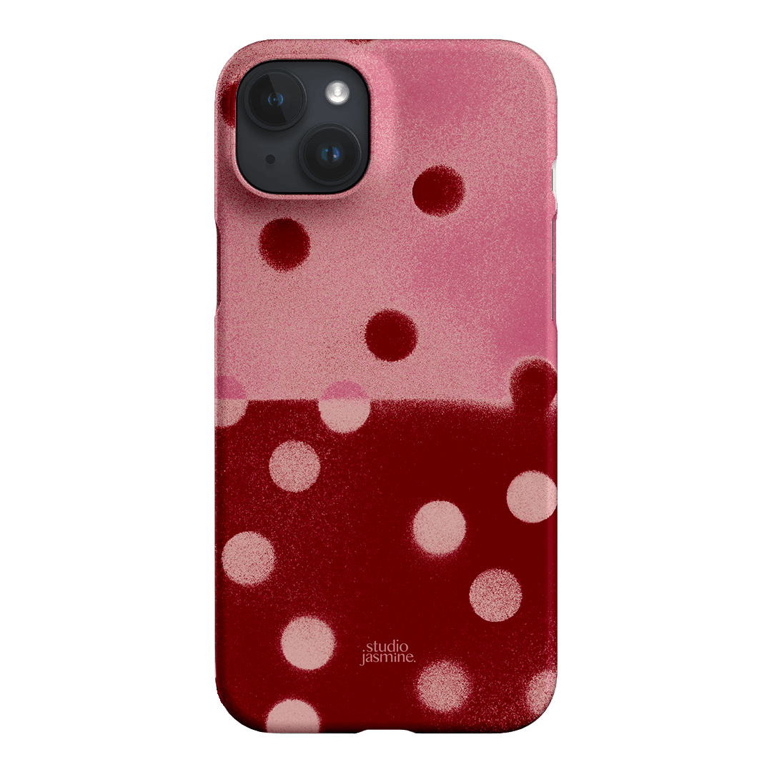 Cherry Polka Dot Printed Phone Cases iPhone 15 Plus / Snap by Jasmine Dowling - The Dairy