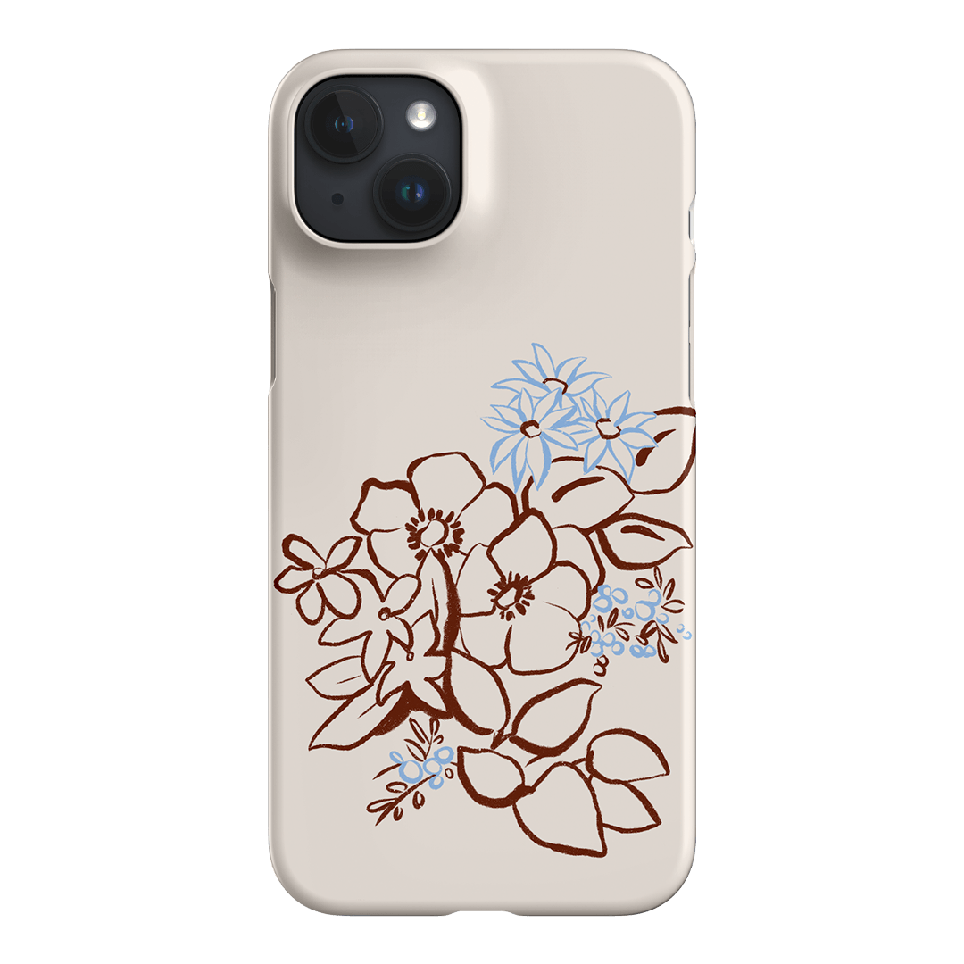 Cream Posy Printed Phone Cases iPhone 15 Plus / Snap by Typoflora - The Dairy