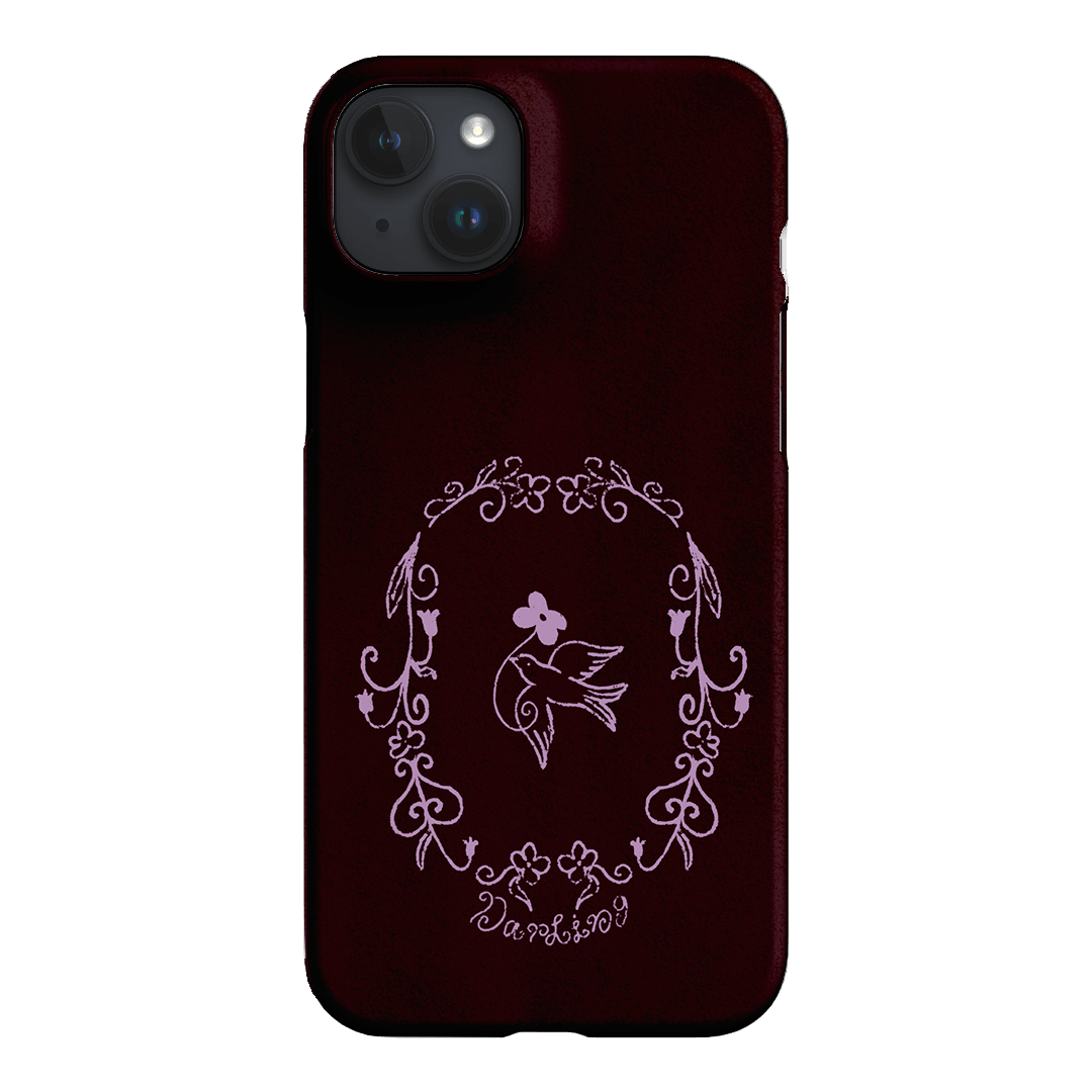 Darling Burgundy Printed Phone Cases by The Dairy - The Dairy