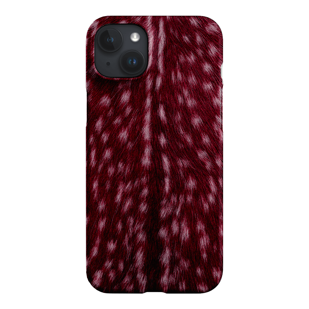 Fawn Burgundy Printed Phone Cases iPhone 15 Plus / Snap by The Dairy - The Dairy