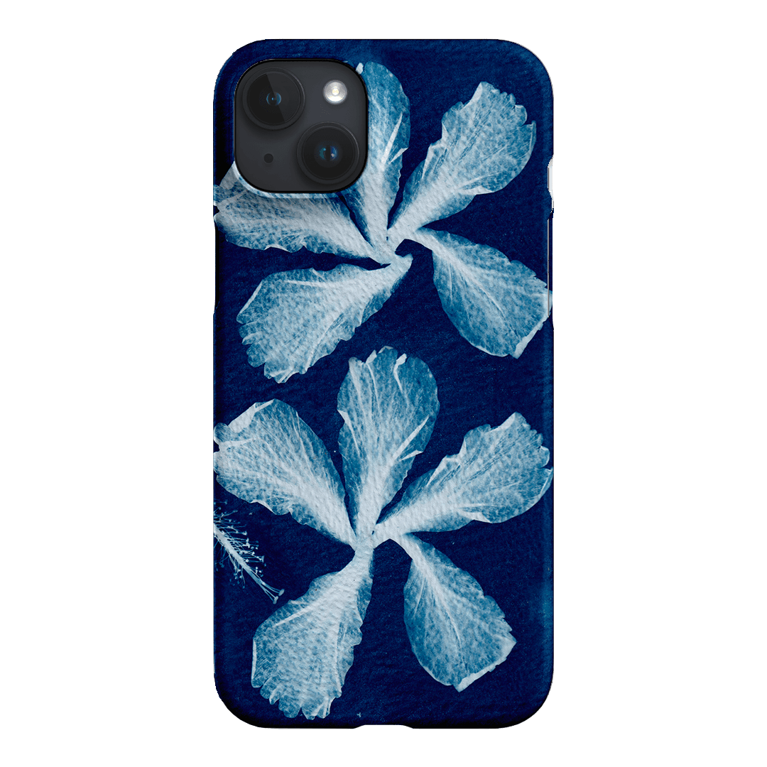 Hibiscus Cyanotype Printed Phone Cases iPhone 15 Plus / Snap by Sally Hungerford - The Dairy
