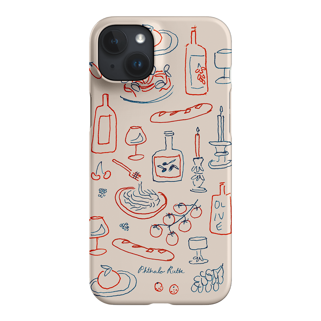 Italian Fare Printed Phone Cases iPhone 15 Plus / Snap by Phthalo Ruth - The Dairy