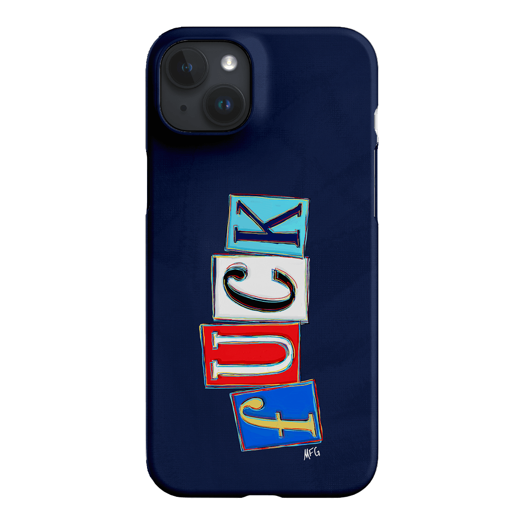 Lil Fcks Blue Printed Phone Cases iPhone 15 Plus / Snap by Margarbs Art - The Dairy