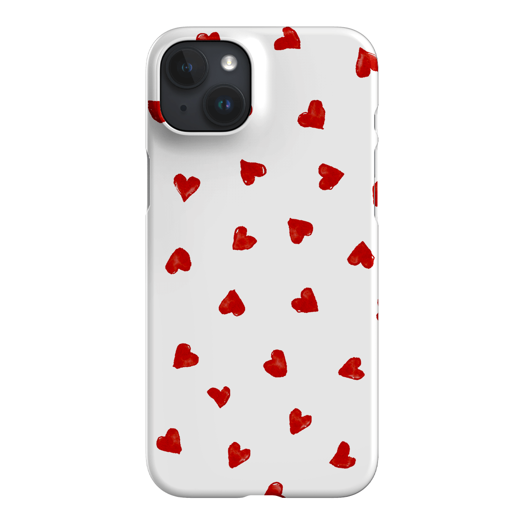Love Hearts Printed Phone Cases iPhone 15 Plus / Snap by Oak Meadow - The Dairy