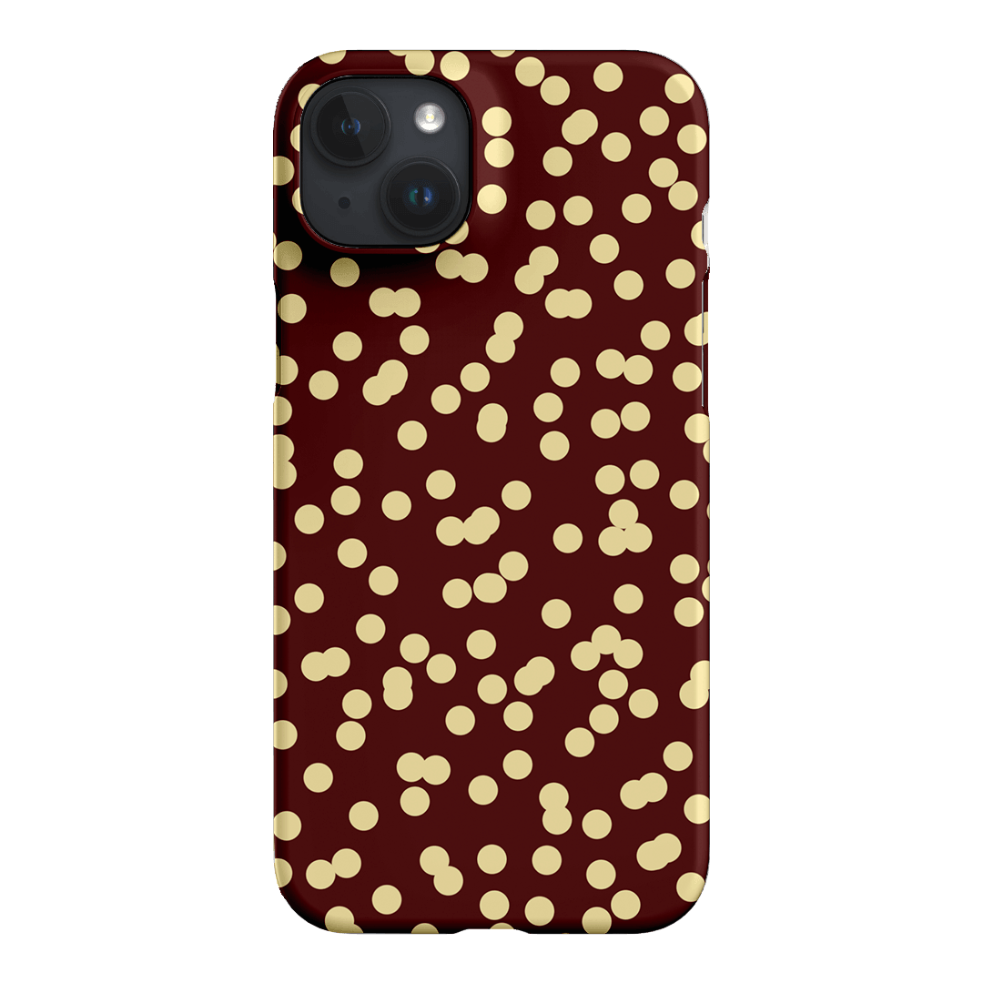 Mini Confetti Burgundy Butter Printed Phone Cases iPhone 15 Plus / Snap by Veronica Tucker - The Dairy