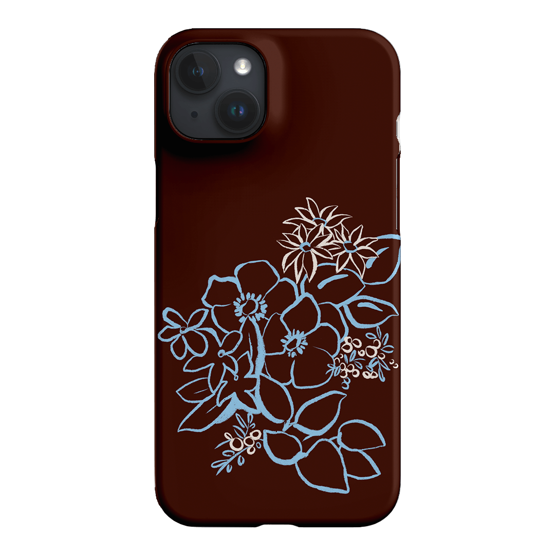 Mocha Posy Printed Phone Cases iPhone 15 Plus / Snap by Typoflora - The Dairy