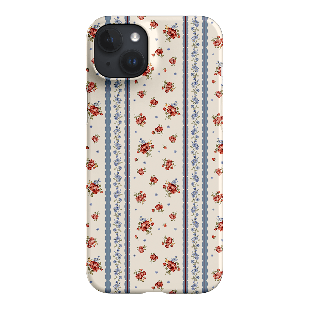 Rose Stripe Printed Phone Cases iPhone 15 Plus / Snap by Kasiags Art - The Dairy