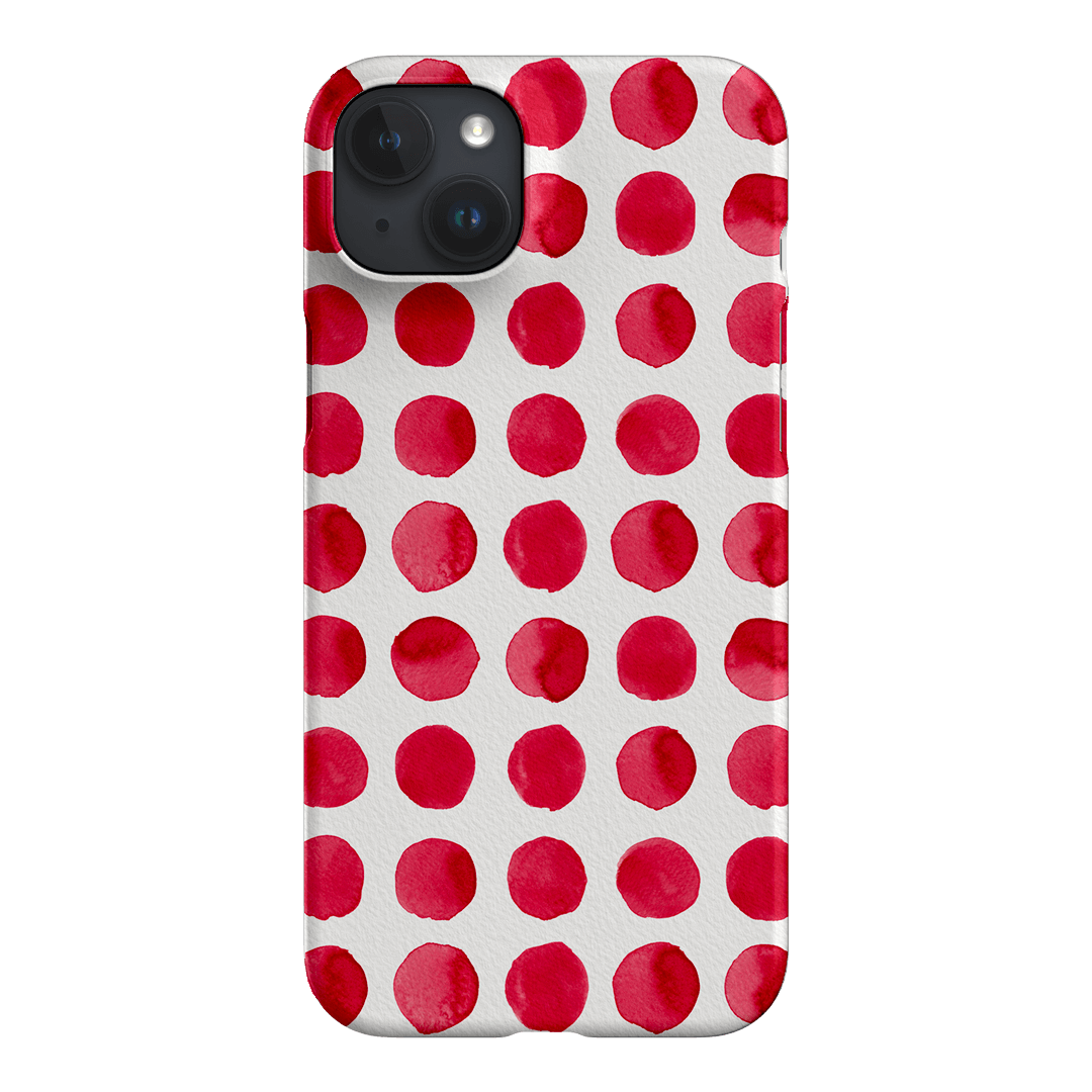 Spots in Red Printed Phone Cases by The Dairy - The Dairy