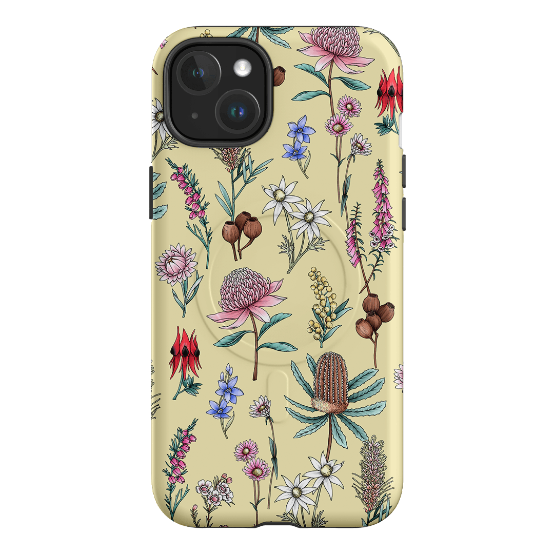Banksia Butter Printed Phone Cases iPhone 15 Plus / Armoured MagSafe by Typoflora - The Dairy
