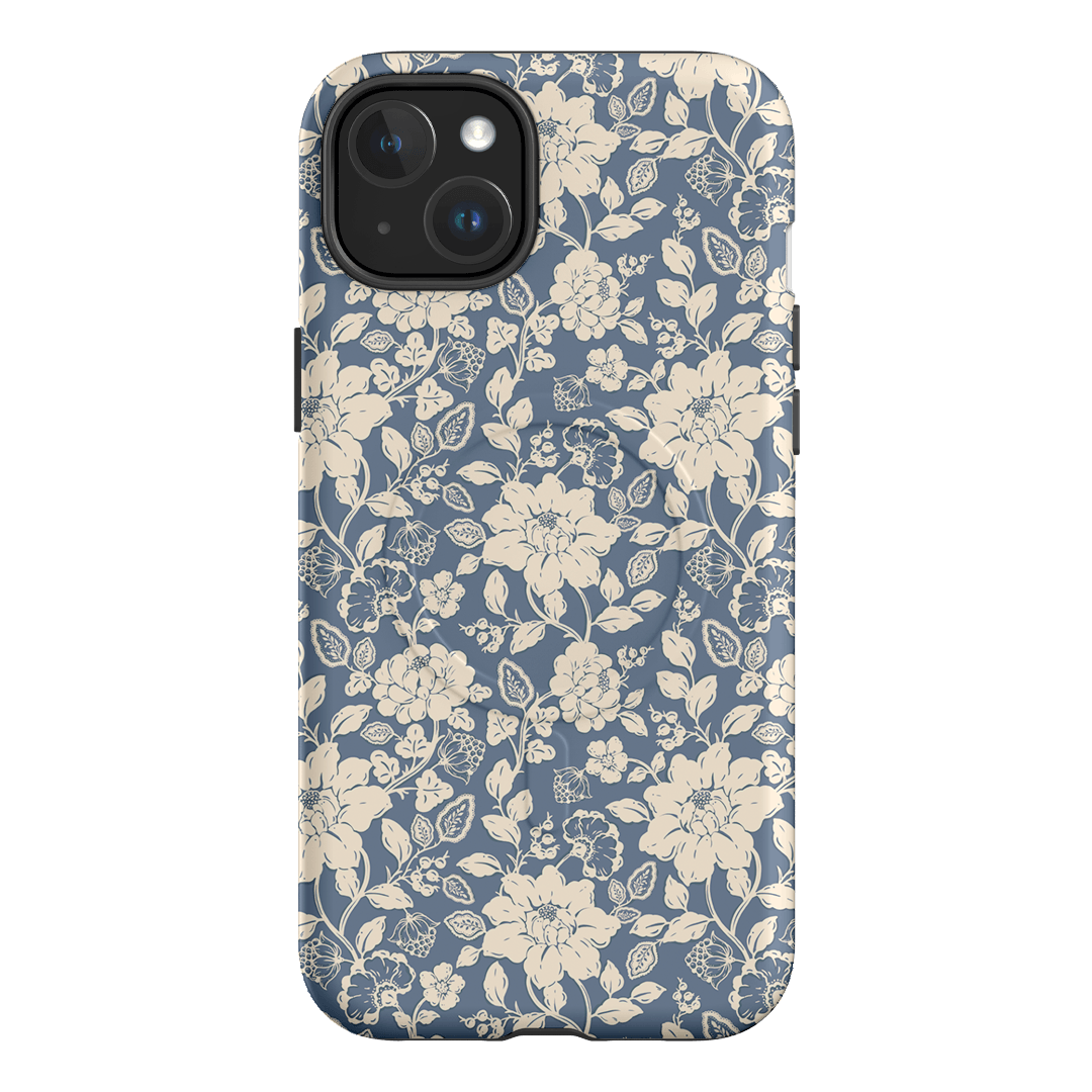 Blue Garden Printed Phone Cases iPhone 15 Plus / Armoured MagSafe by Kasiags Art - The Dairy