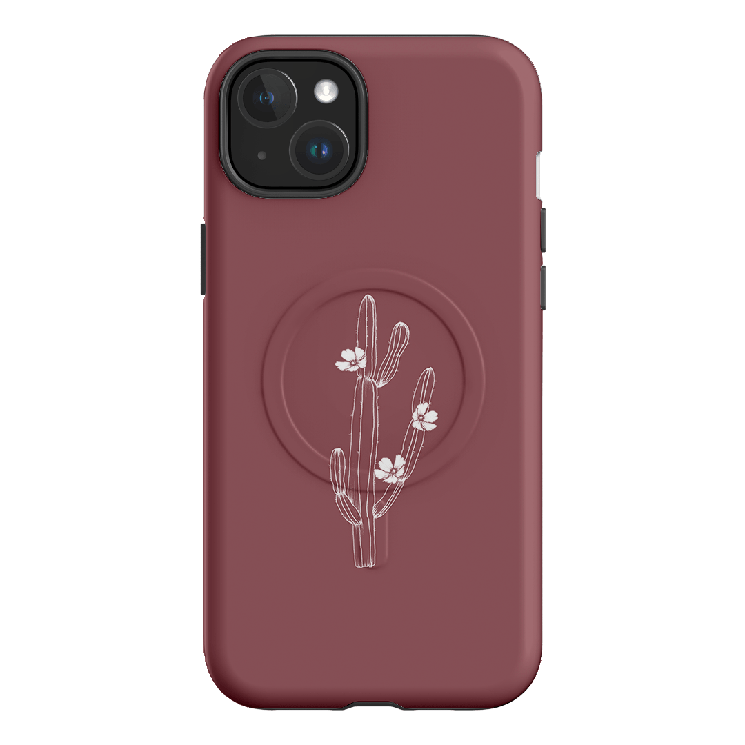 Cactus Flower Printed Phone Cases iPhone 15 Plus / Armoured MagSafe by Typoflora - The Dairy