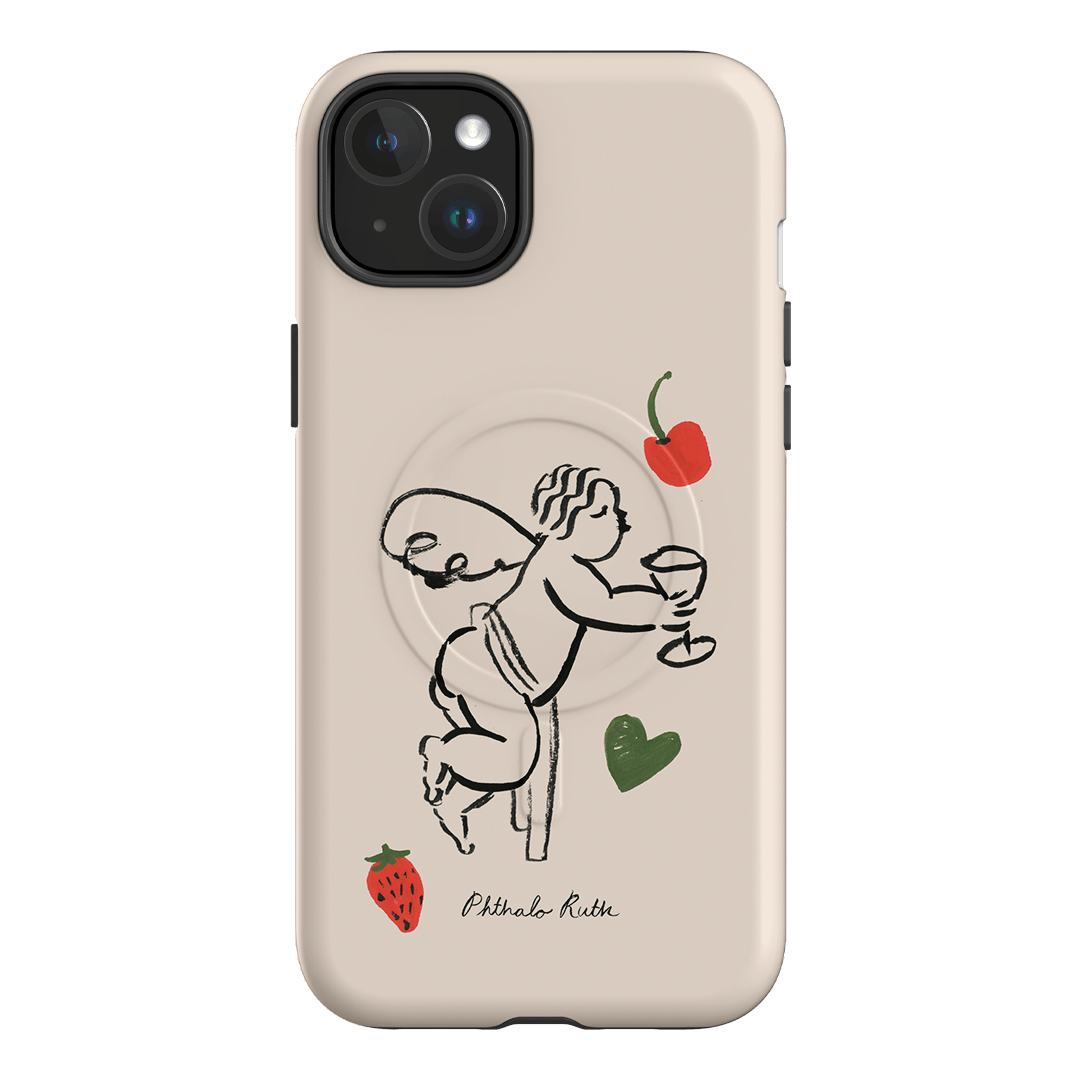 Cherub Printed Phone Cases iPhone 15 Plus / Armoured MagSafe by Phthalo Ruth - The Dairy