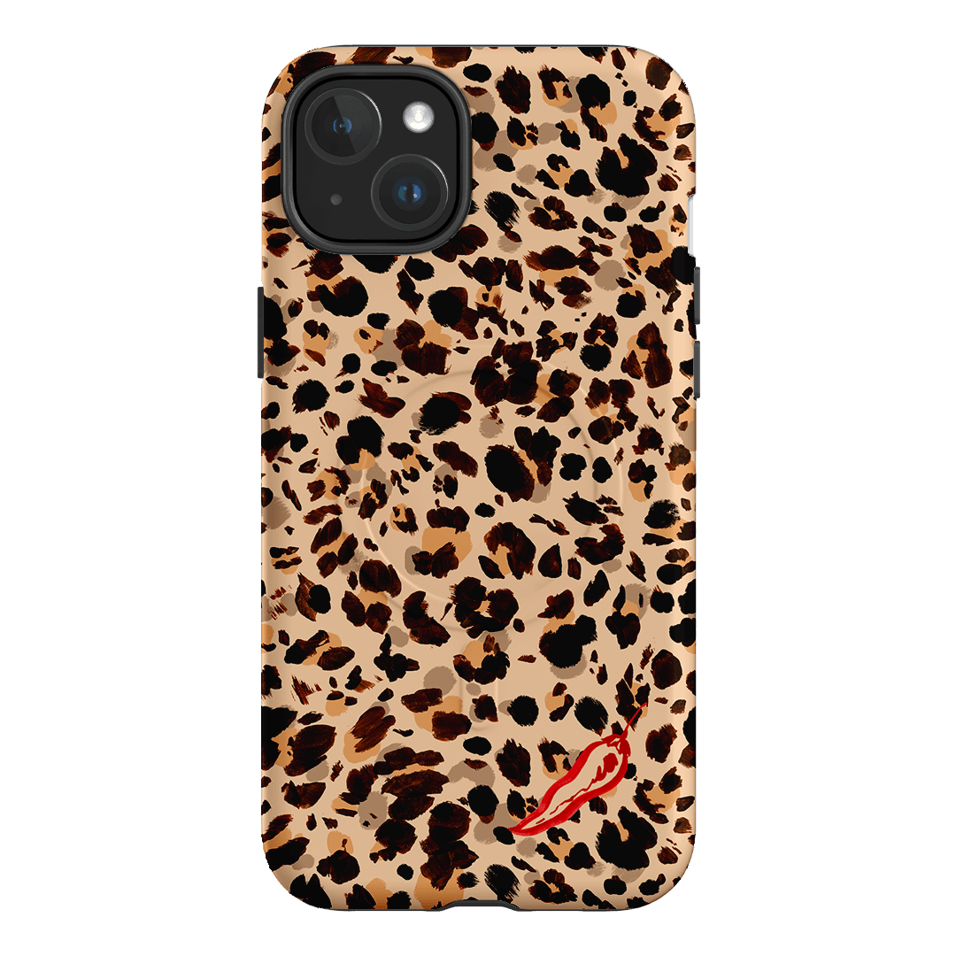 Chilli Leopard Printed Phone Cases iPhone 15 Plus / Armoured MagSafe by Charlie Taylor - The Dairy