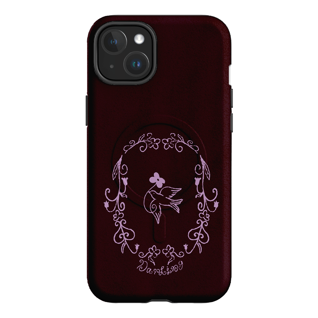 Darling Burgundy Printed Phone Cases by The Dairy - The Dairy