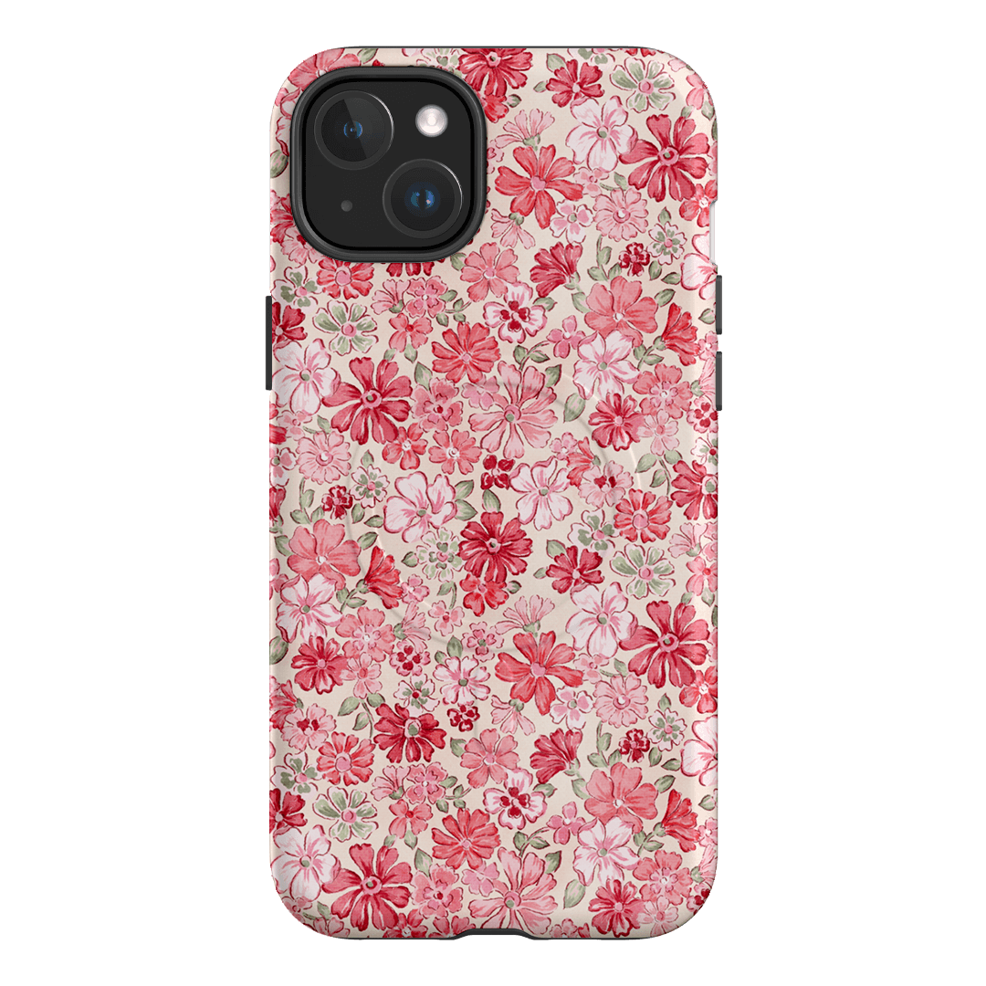 Strawberry Kiss Printed Phone Cases iPhone 15 Plus / Armoured MagSafe by Oak Meadow - The Dairy