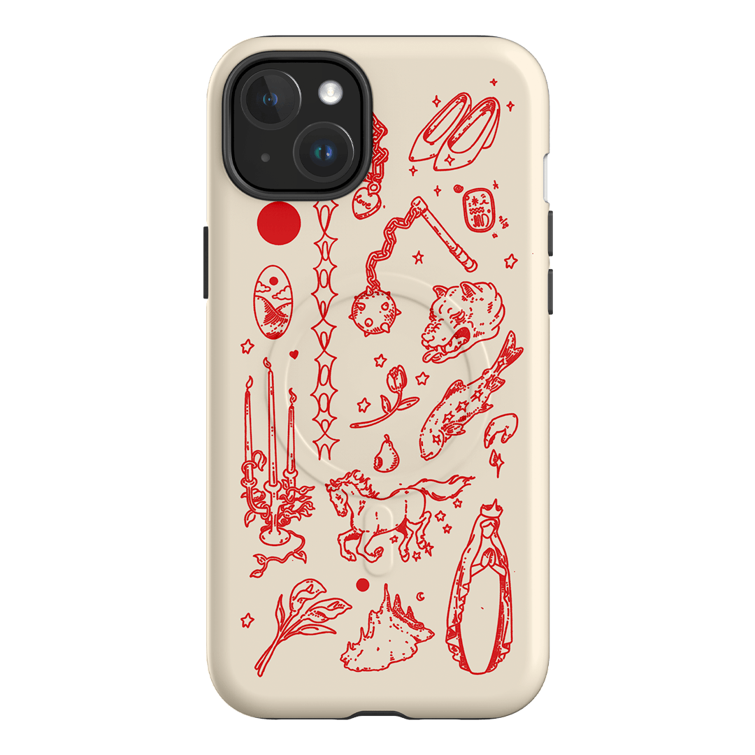 Dreamcore Cream Printed Phone Cases iPhone 15 Plus / Armoured MagSafe by Easty Beasty - The Dairy