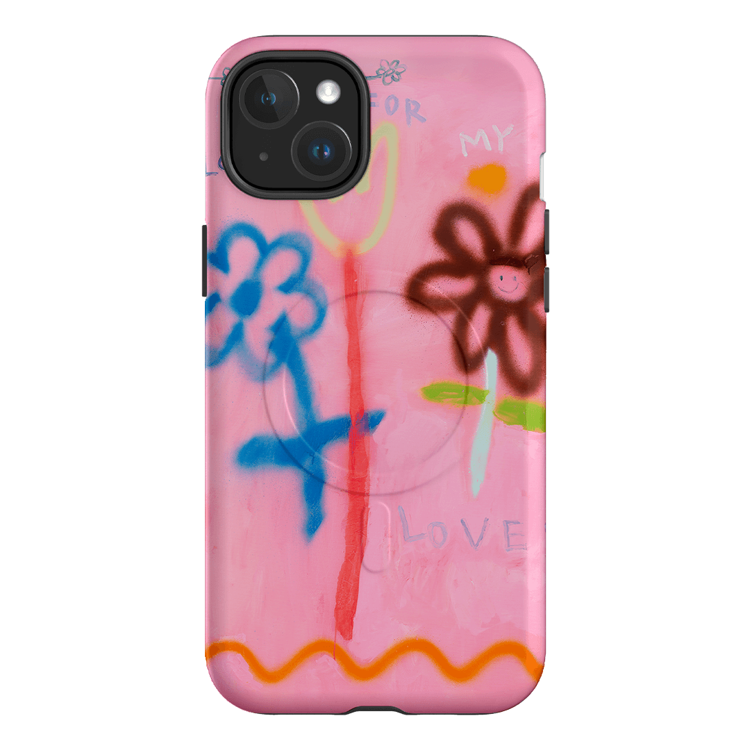 Flowers Printed Phone Cases iPhone 15 Plus / Armoured MagSafe by Kate Eliza - The Dairy