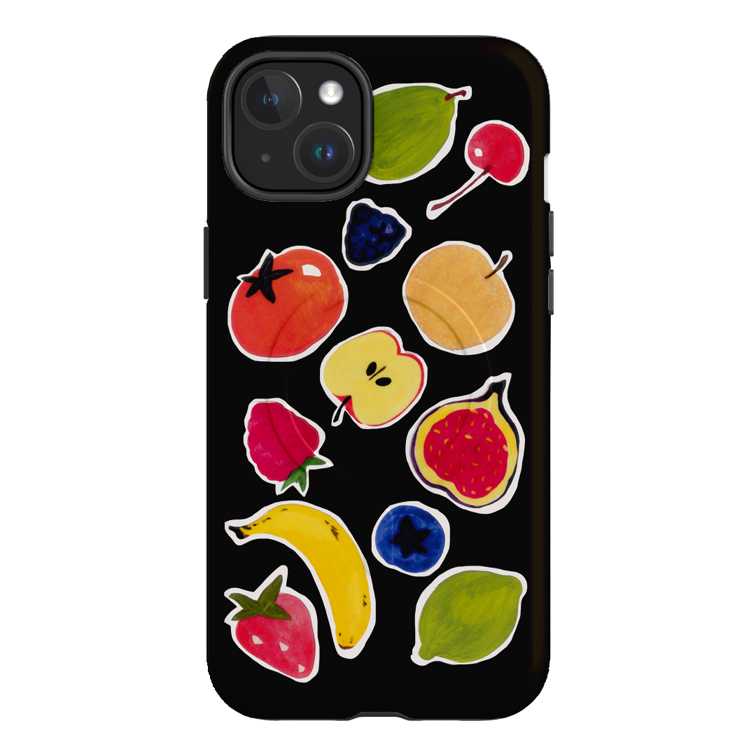 Fruit Stickers Printed Phone Cases iPhone 15 Plus / Armoured MagSafe by Studio Bon - The Dairy