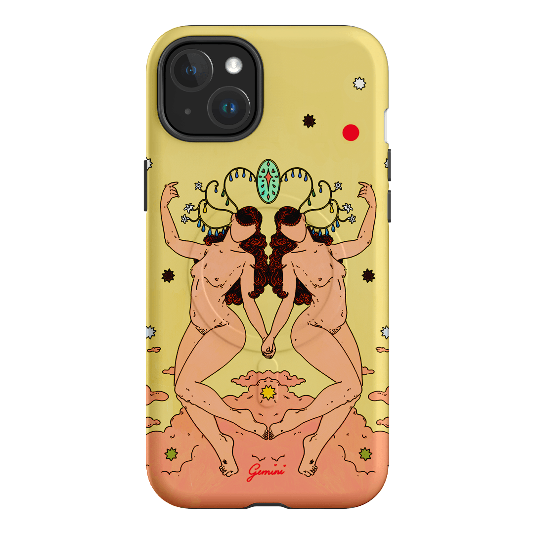 Gemini Season Printed Phone Cases iPhone 15 Plus / Armoured MagSafe by Easty Beasty - The Dairy