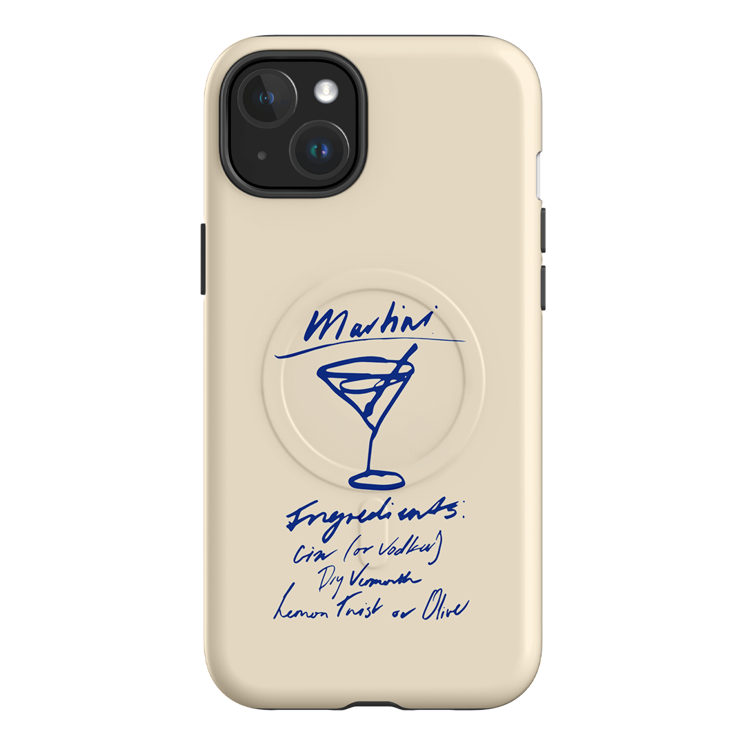 Martini Mood Cream Printed Phone Cases iPhone 15 Plus / Armoured MagSafe by The Dairy - The Dairy