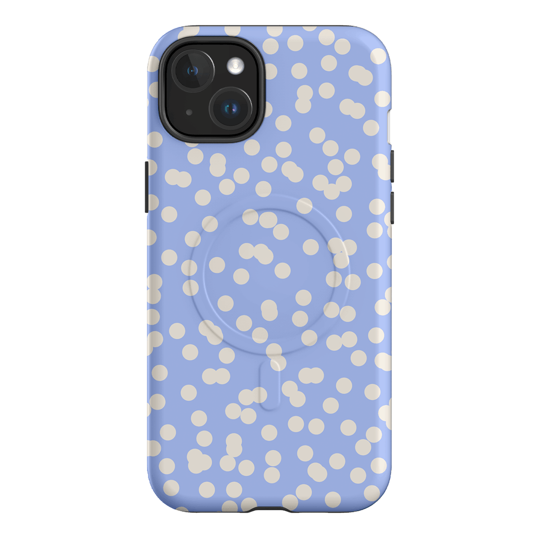 Mini Confetti Periwinkle Salt Printed Phone Cases iPhone 15 Plus / Armoured MagSafe by Veronica Tucker - The Dairy