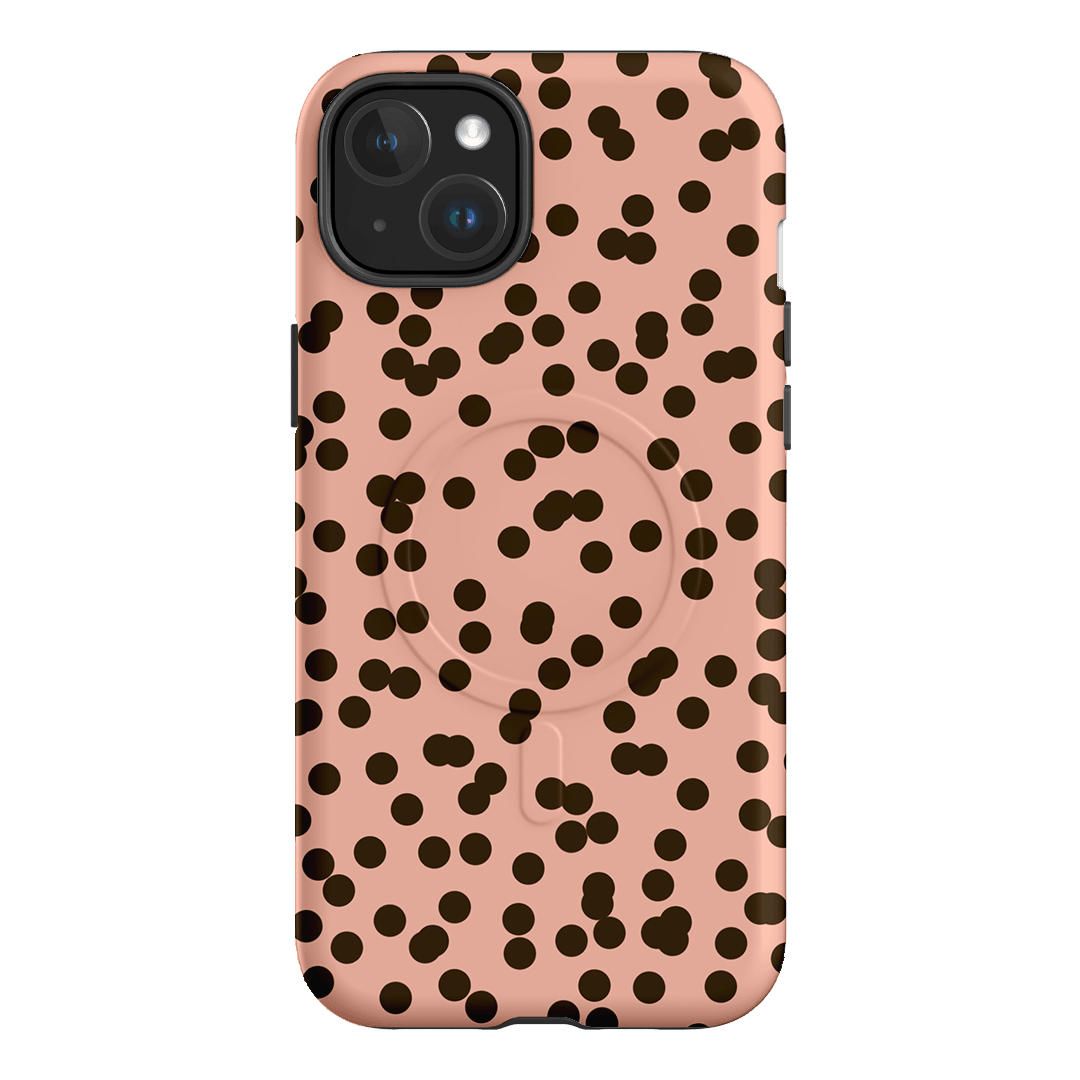 Mini Confetti Pink Chocolate Printed Phone Cases iPhone 15 Plus / Armoured MagSafe by Veronica Tucker - The Dairy