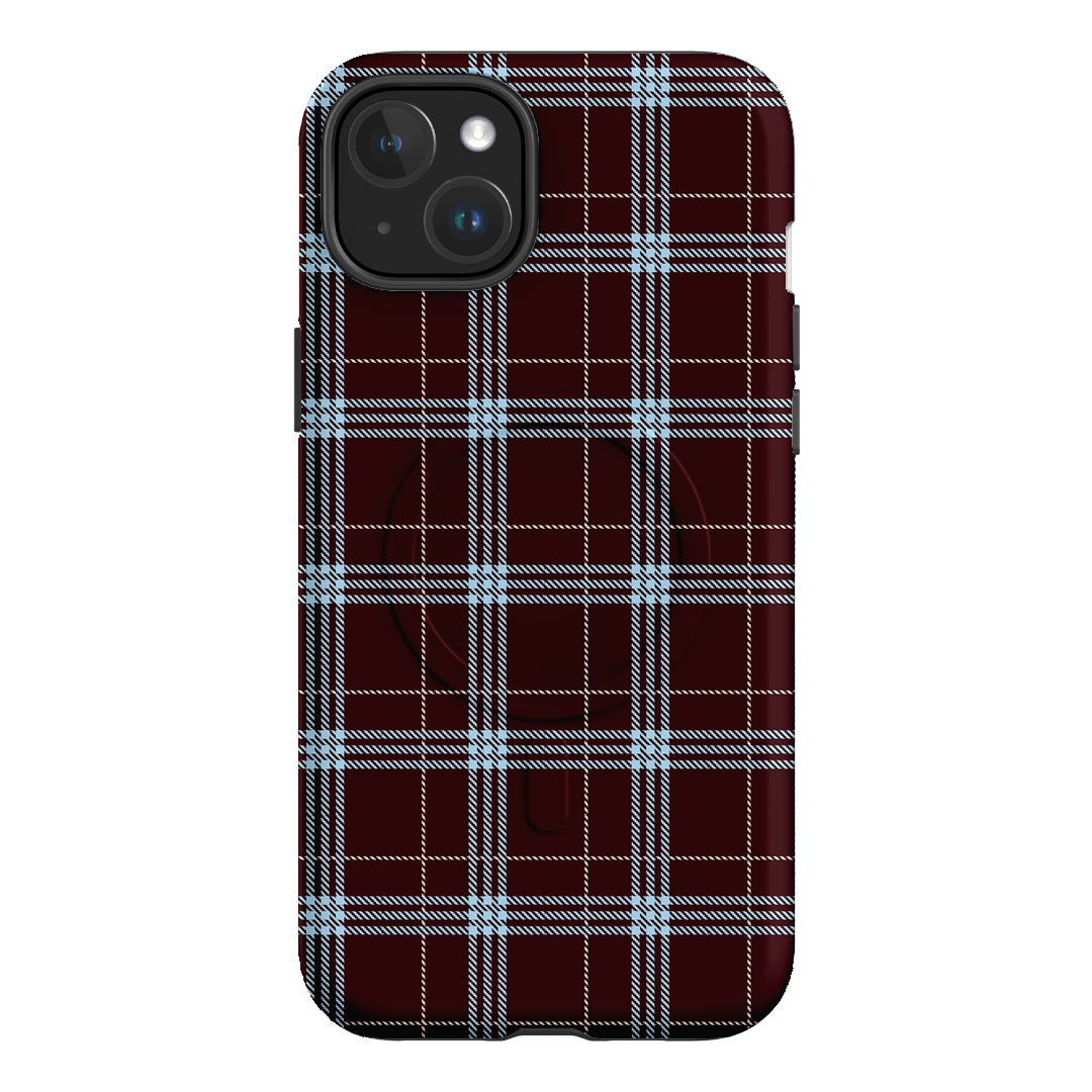 Mocha Plaid Printed Phone Cases iPhone 15 Plus / Armoured MagSafe by The Dairy - The Dairy