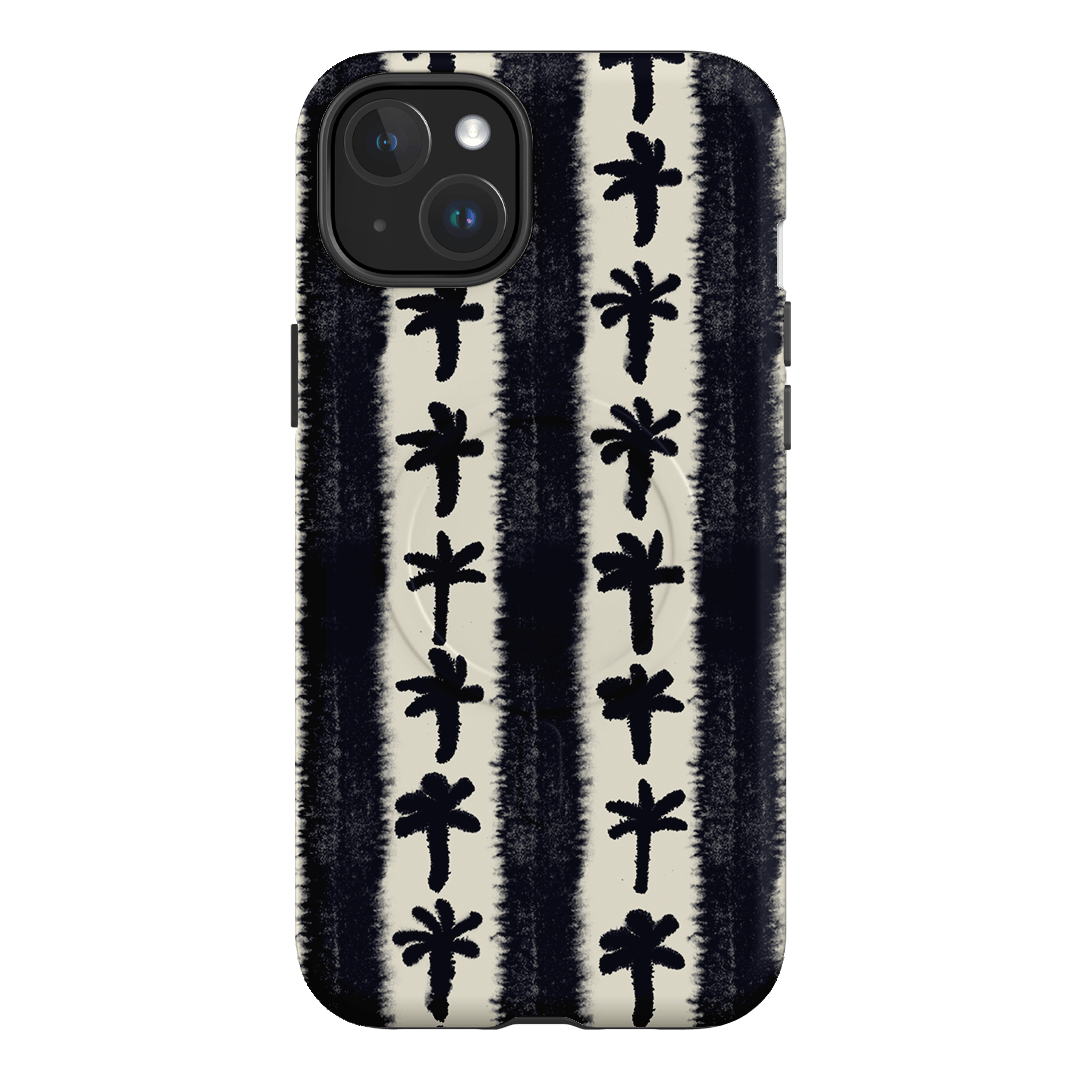 Palm Stripe Printed Phone Cases iPhone 15 Plus / Armoured MagSafe by Desmond & Dempsey - The Dairy