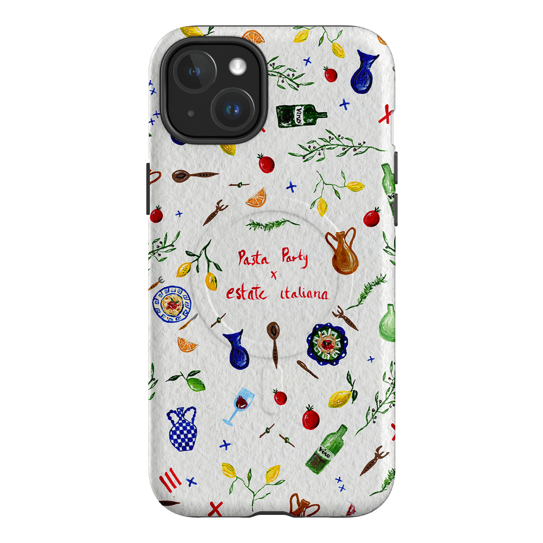 Pasta Party Printed Phone Cases iPhone 15 Plus / Armoured MagSafe by BG. Studio - The Dairy
