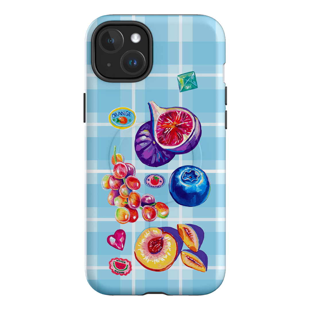 Plaid Picnic Printed Phone Cases iPhone 15 Plus / Armoured MagSafe by Femke Studio - The Dairy