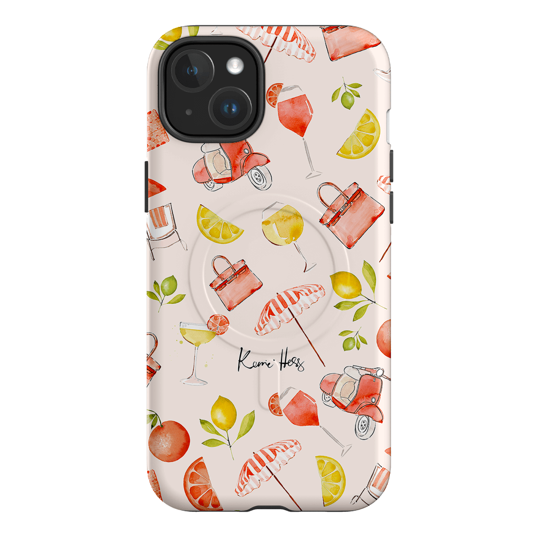 Positano Printed Phone Cases iPhone 15 Plus / Armoured MagSafe by Kerrie Hess - The Dairy